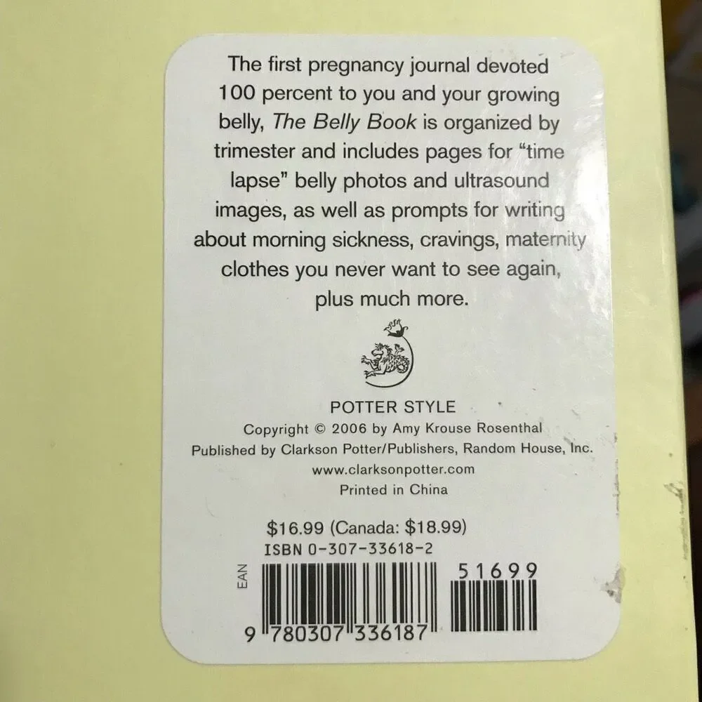 The Belly Book A Nine Month Pregnancy Journal‎ Scrapbook